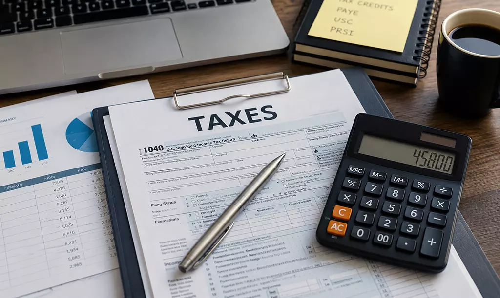 Tipos de impostos na Irlanda: PAYE, PRSI, USC, Tax Credits e Revenue